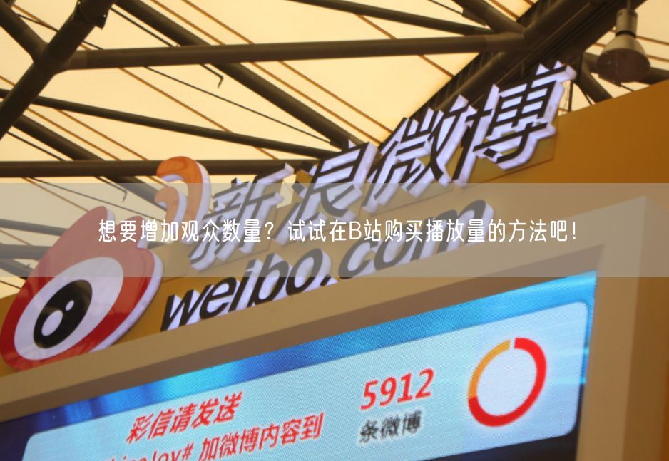想要增加观众数量？试试在B站购买播放量的方法吧！